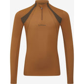 LeMieux Base Layer Young Rider Mia Mesh Ginger