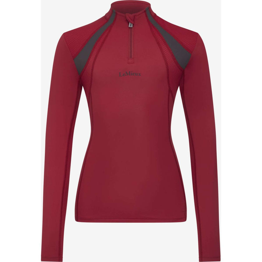 LeMieux Base Layer Young Rider Mia Mesh Ember