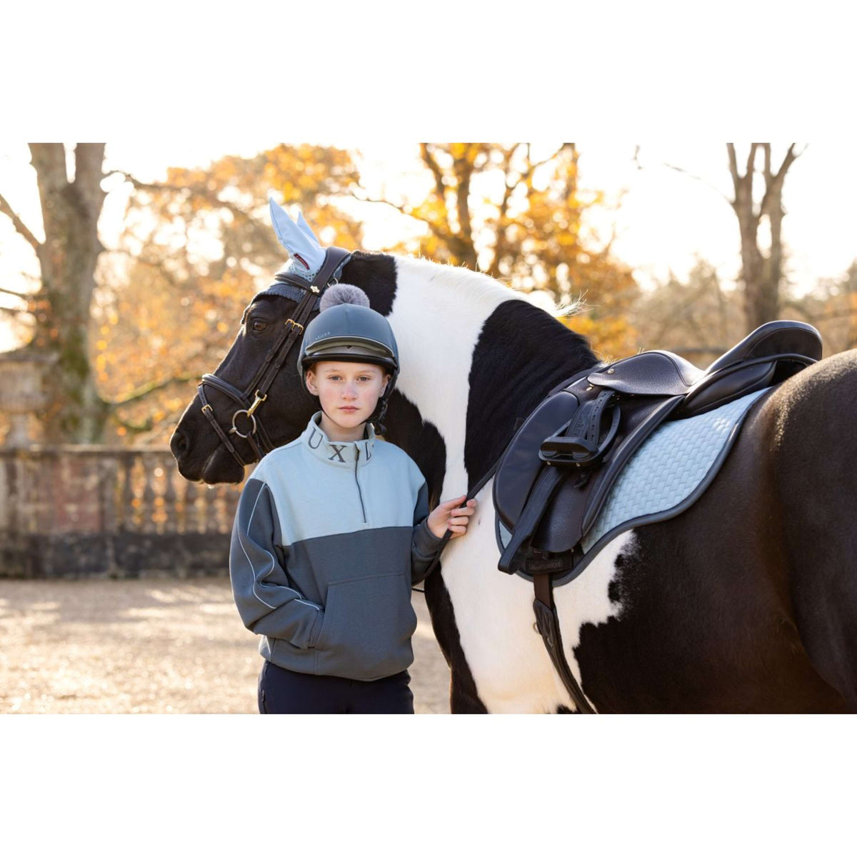 LeMieux Pullover Young Rider Kate Petrol/Glacier