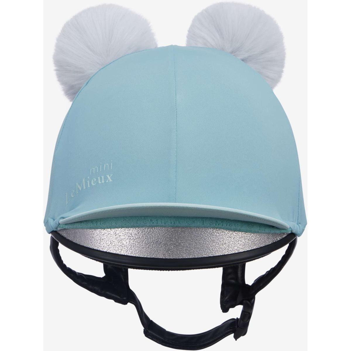 LeMieux Hat Silk Double Pom Kinder Lagoon