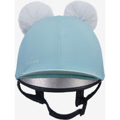 LeMieux Hat Silk Double Pom Kinder Lagoon