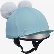 LeMieux Hat Silk Double Pom Kinder Lagoon