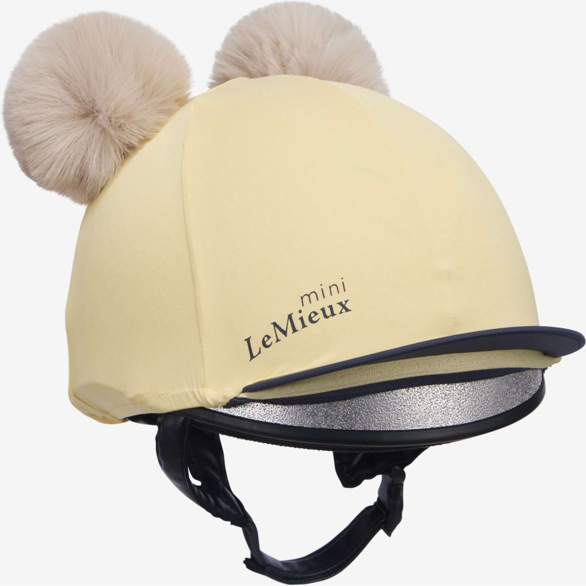 LeMieux Hat Silk Double Pom Kinder Mimosa