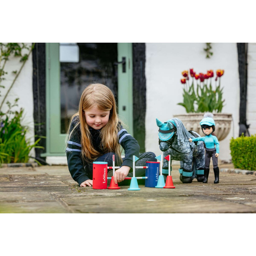LeMieux Toy Pony Course Builder Set Rot/blau