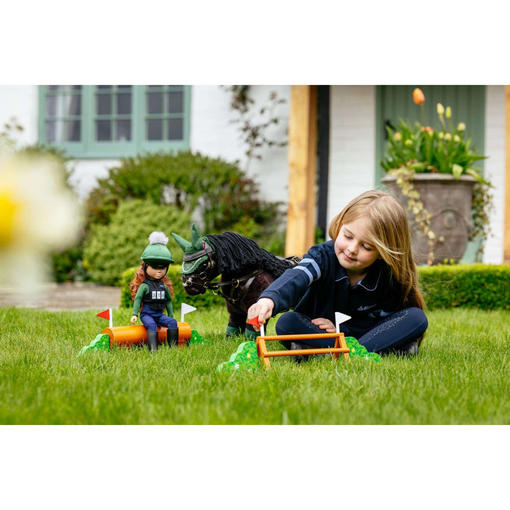 LeMieux Toy Pony XC Jump Set Grün/Braun