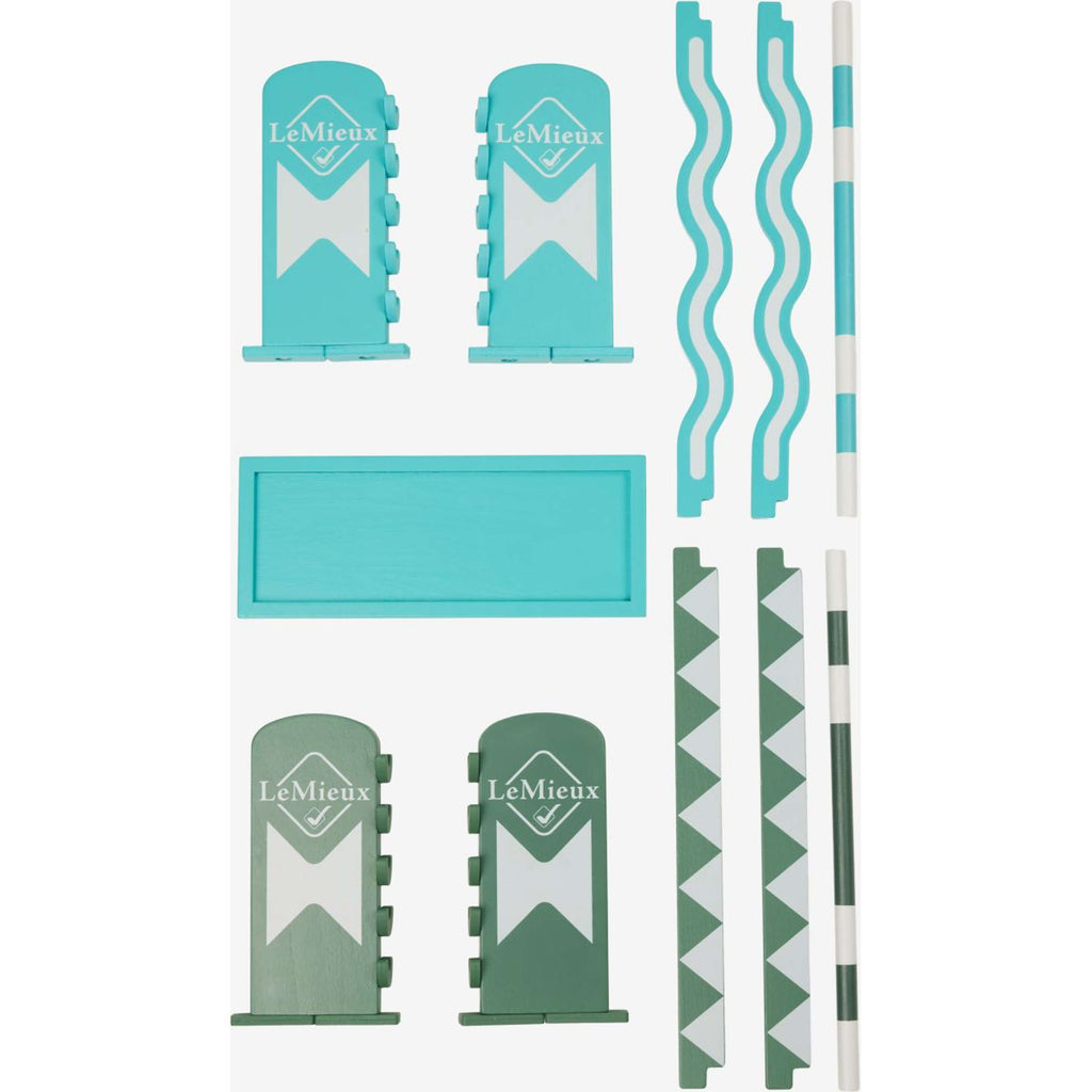 LeMieux Toy Pony Jump Set Azure/Sage/White