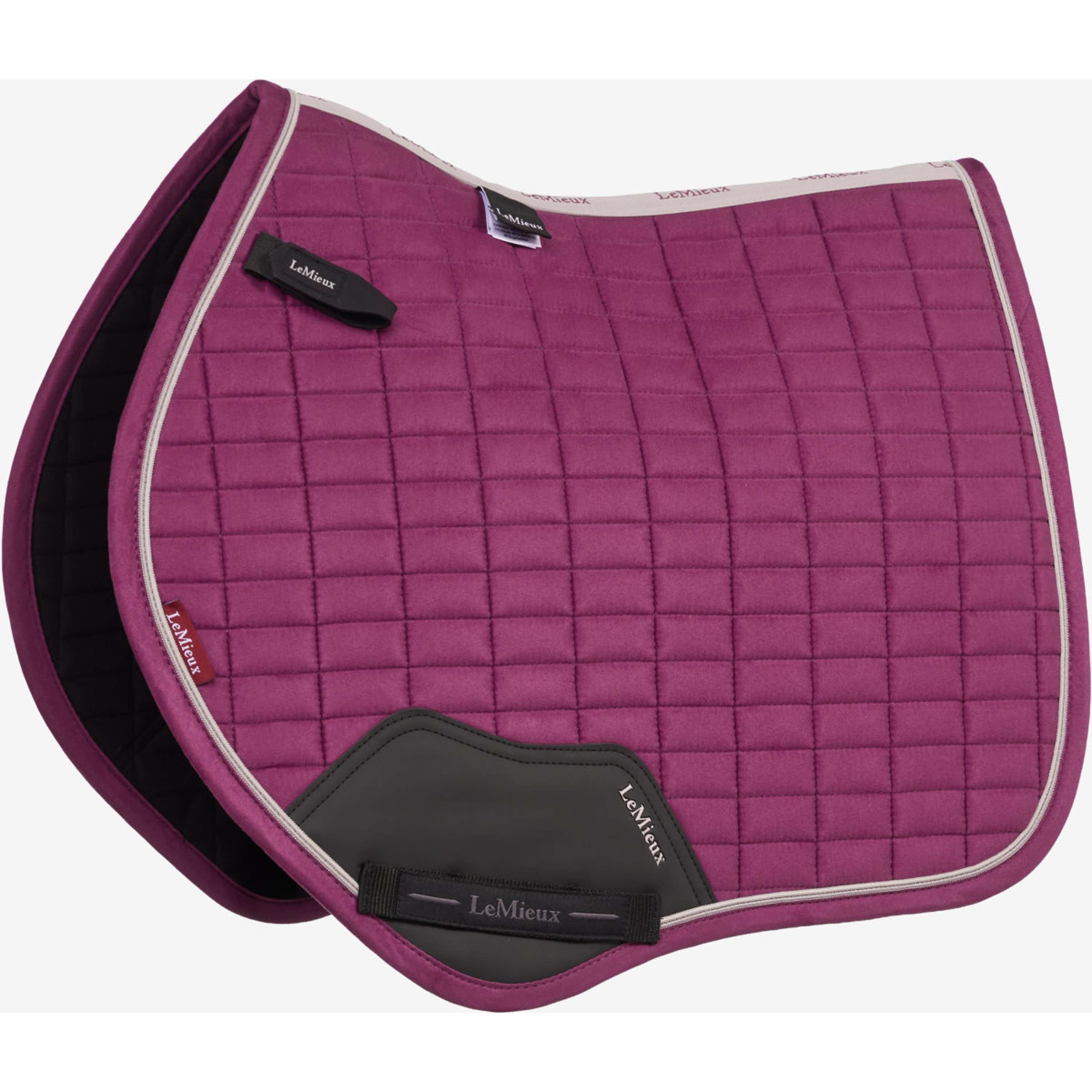 LeMieux Schabracke Suede Close Contact Square Springen Blackberry