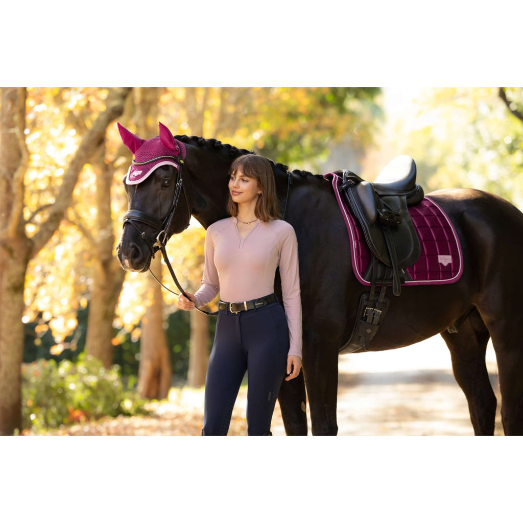 LeMieux Schabracke Loire Classic Square Dressur Blackberry