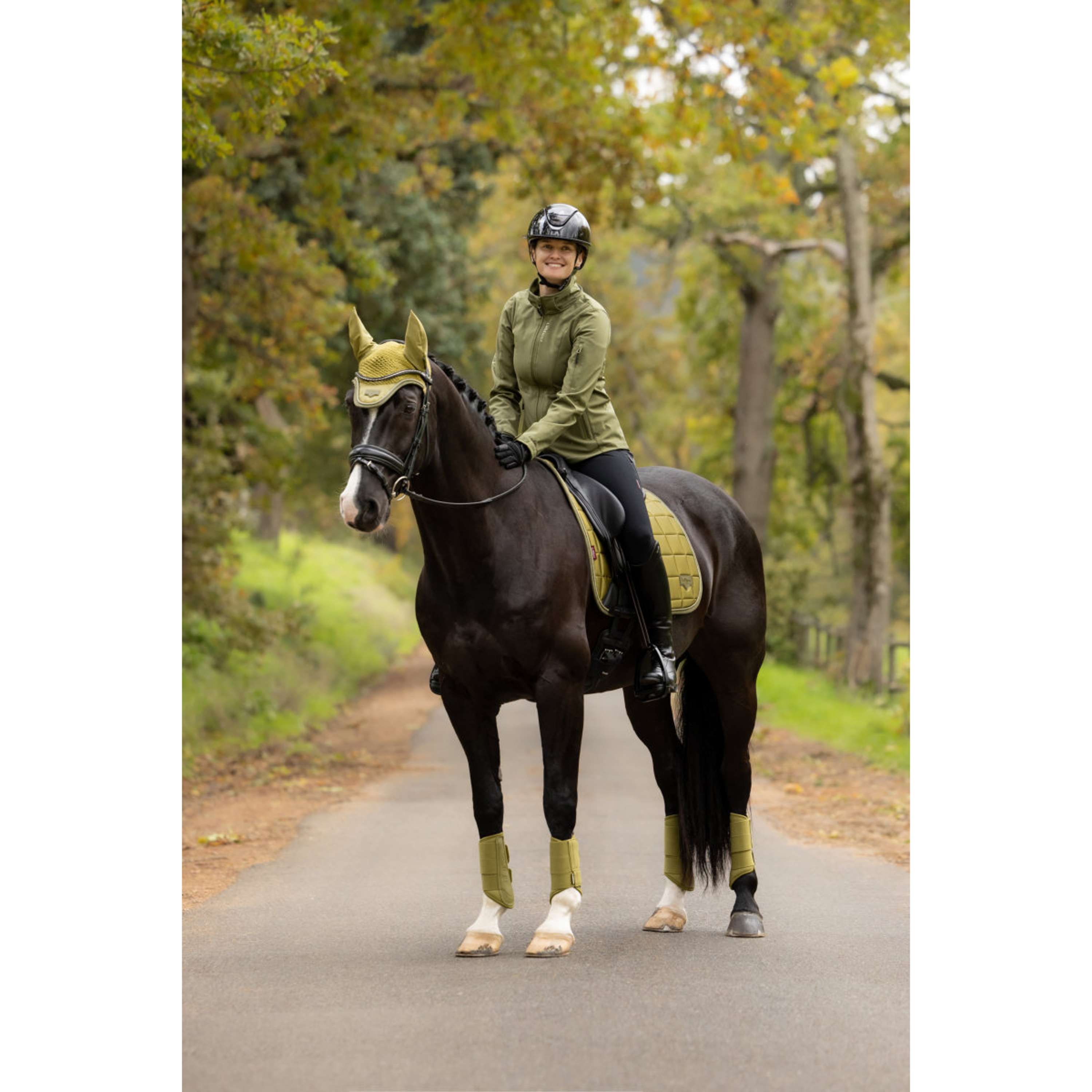 LeMieux Schabracke Loire Classic Square Dressur Gooseberry