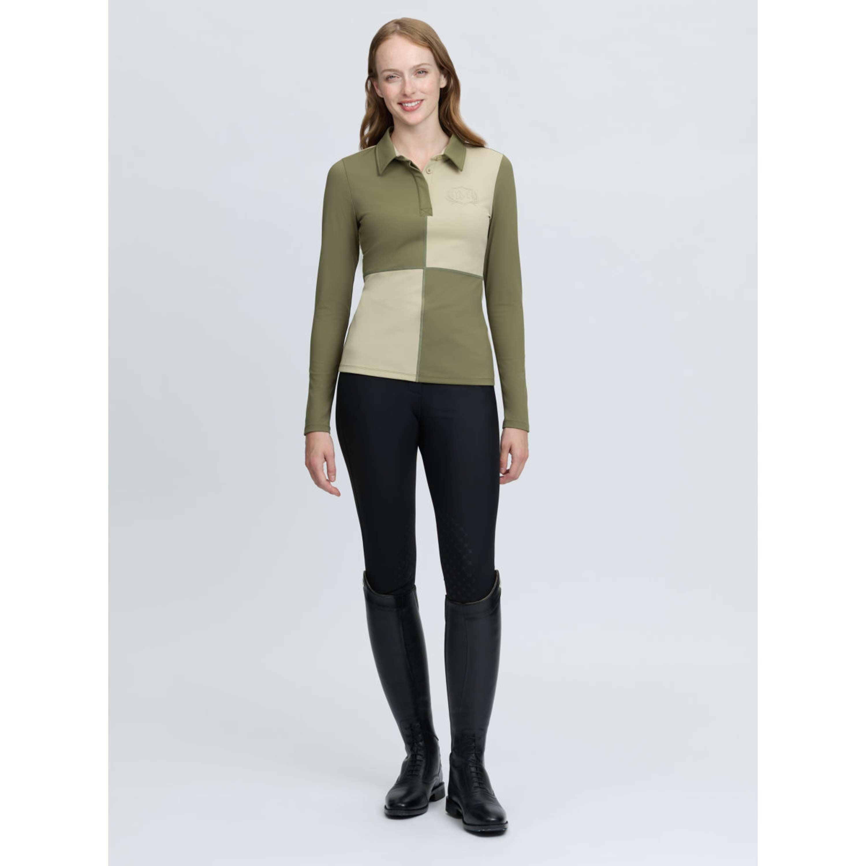 LeMieux Baselayer Harlequin Rugby Willow/Pear