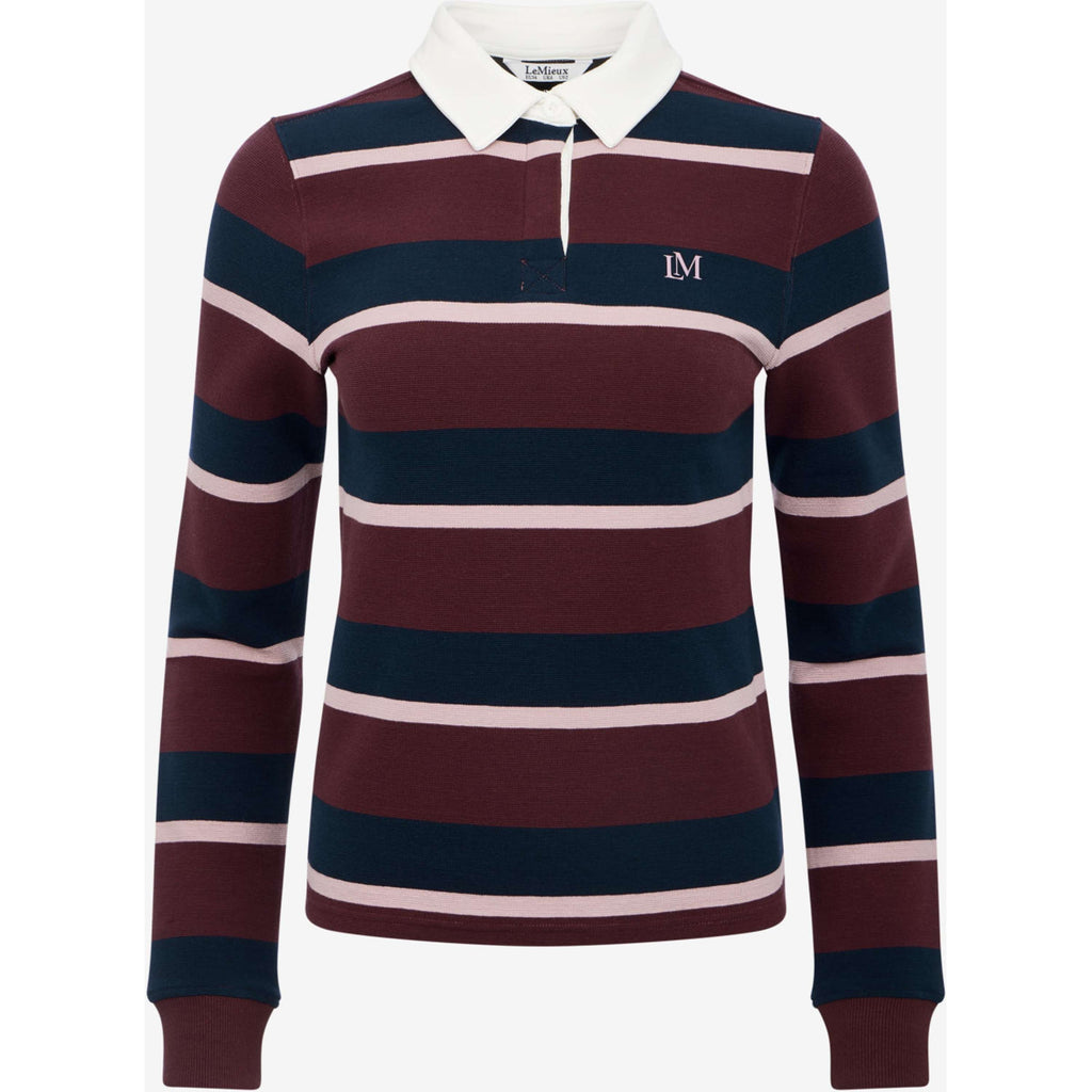 LeMieux Shirt Sloane Stripe Rugby Bramble