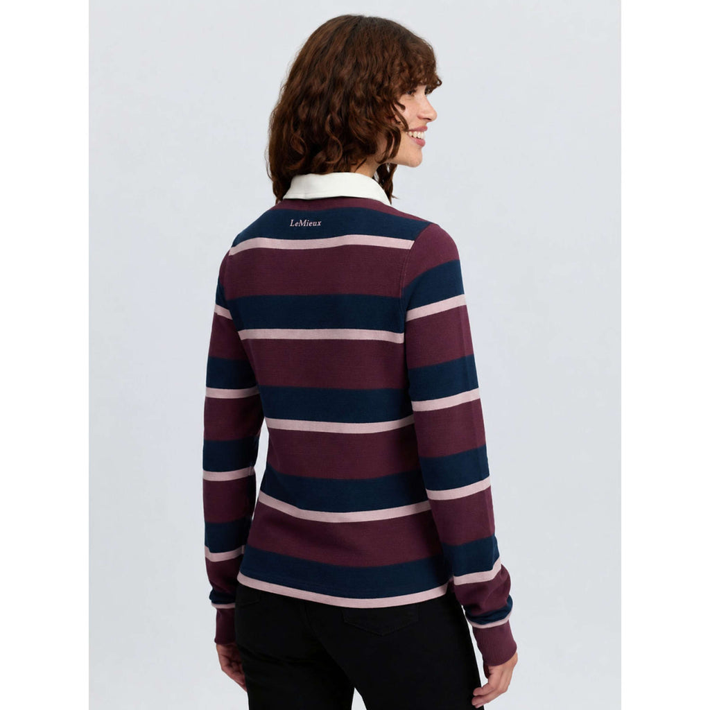 LeMieux Shirt Sloane Stripe Rugby Bramble
