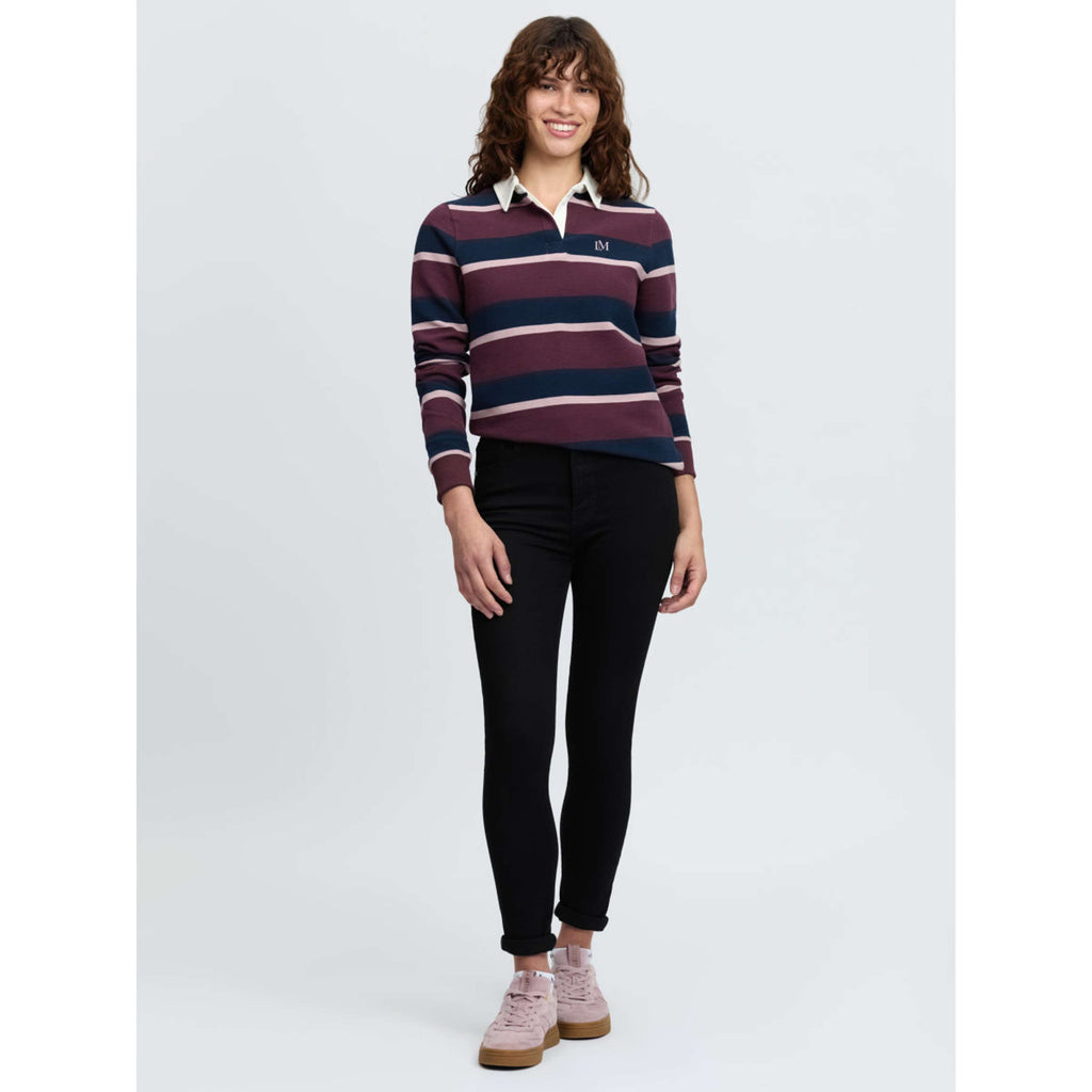 LeMieux Shirt Sloane Stripe Rugby Bramble