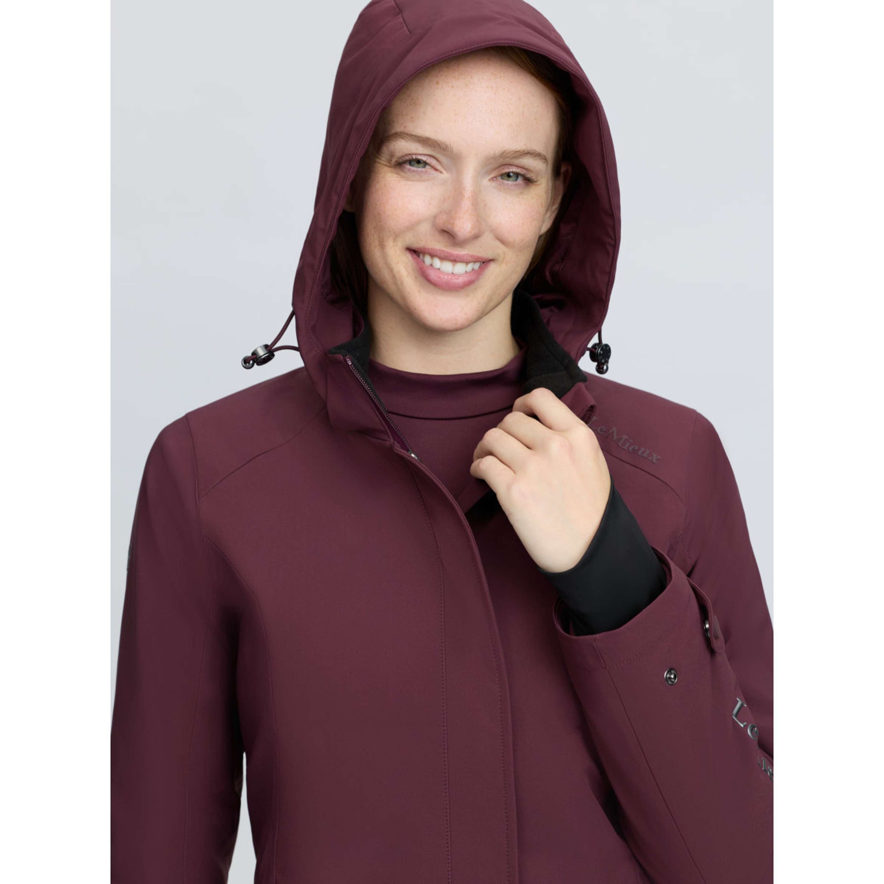LeMieux Lange Jacke Erin Waterproof Padded Bramble