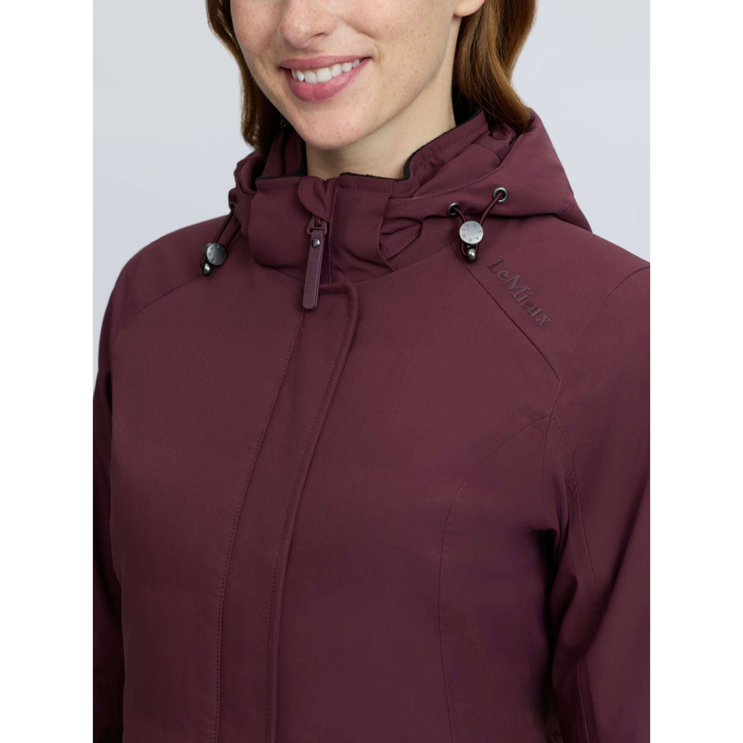 LeMieux Lange Jacke Erin Waterproof Padded Bramble