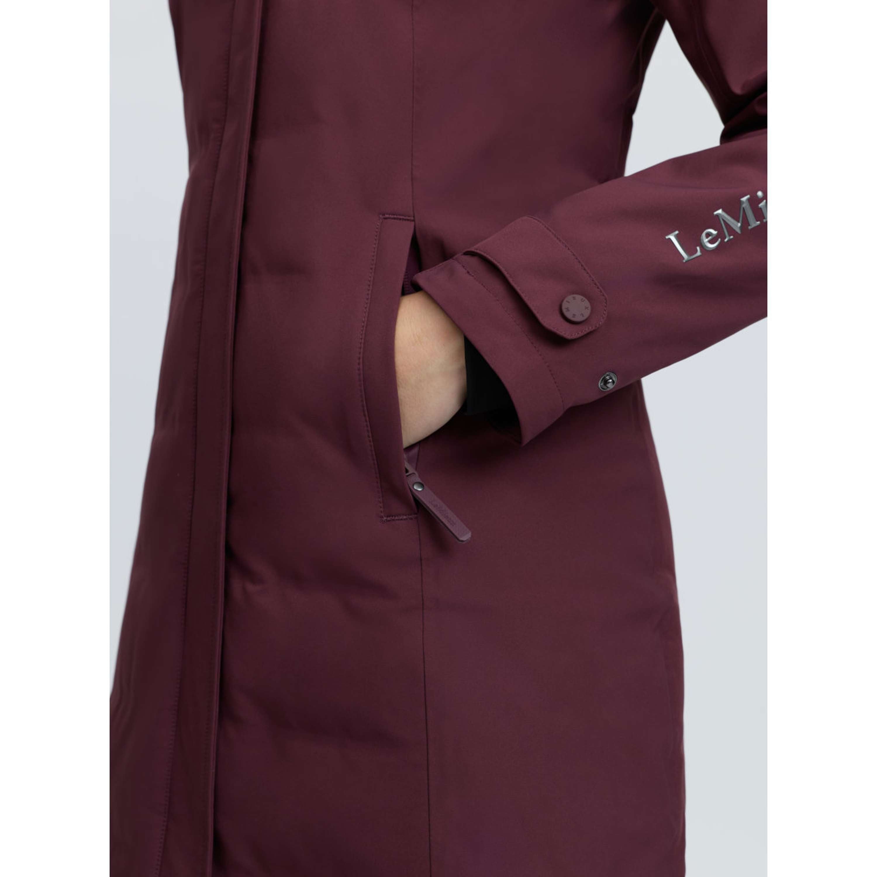 LeMieux Lange Jacke Erin Waterproof Padded Bramble