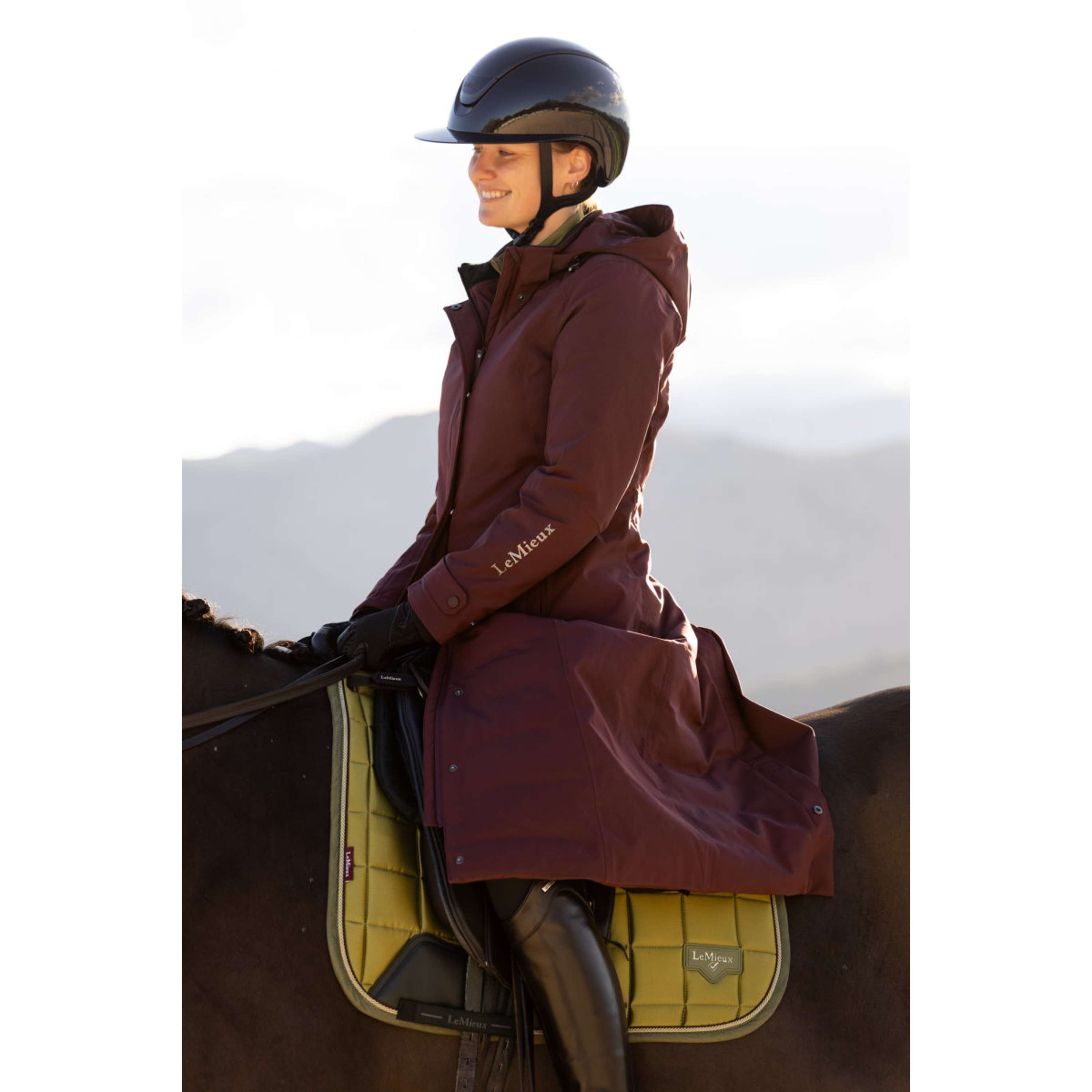 LeMieux Lange Jacke Erin Waterproof Padded Bramble