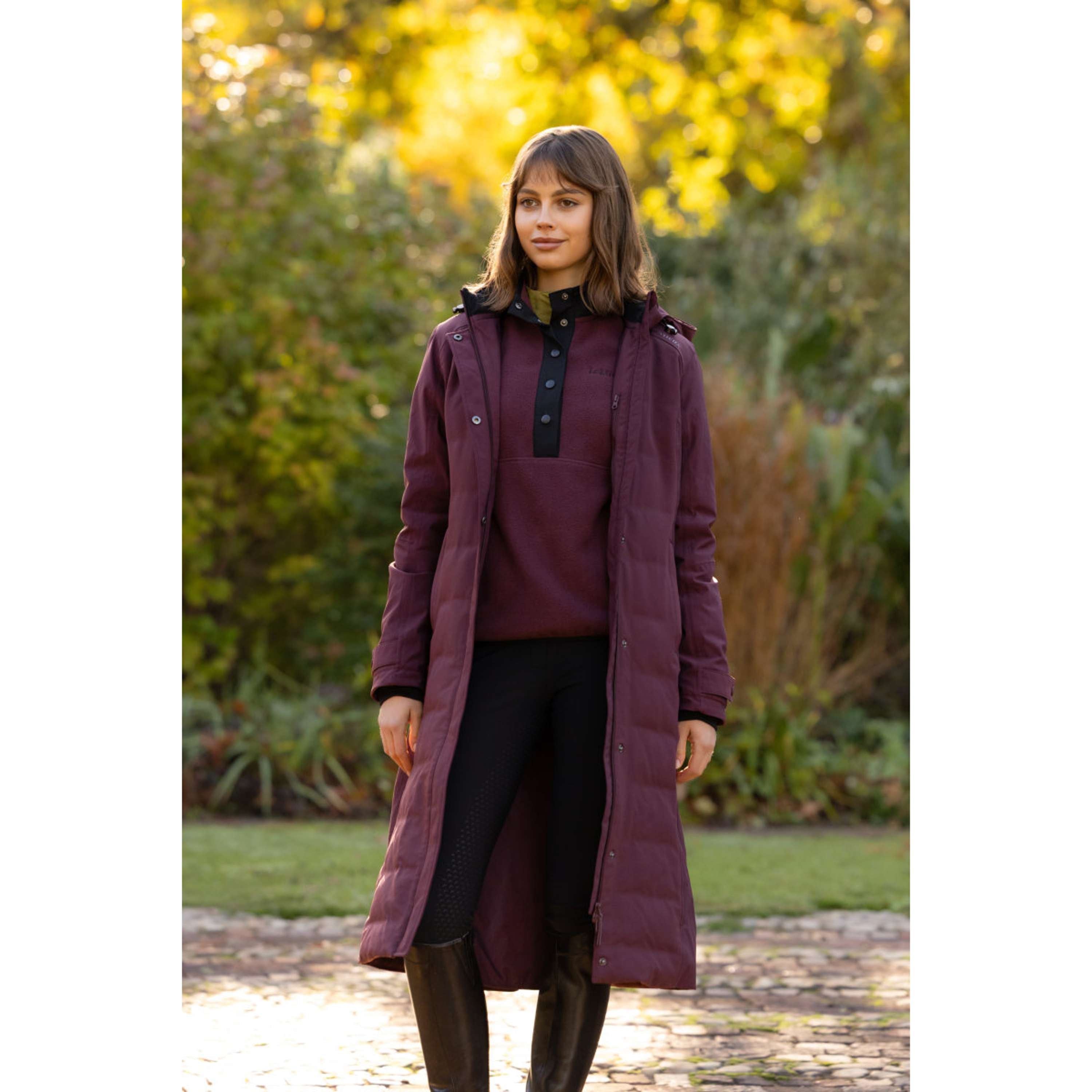 LeMieux Lange Jacke Erin Waterproof Padded Bramble