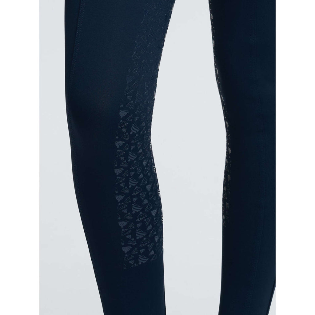 LeMieux Reitleggings Kids Full Grip Navy/Aloe