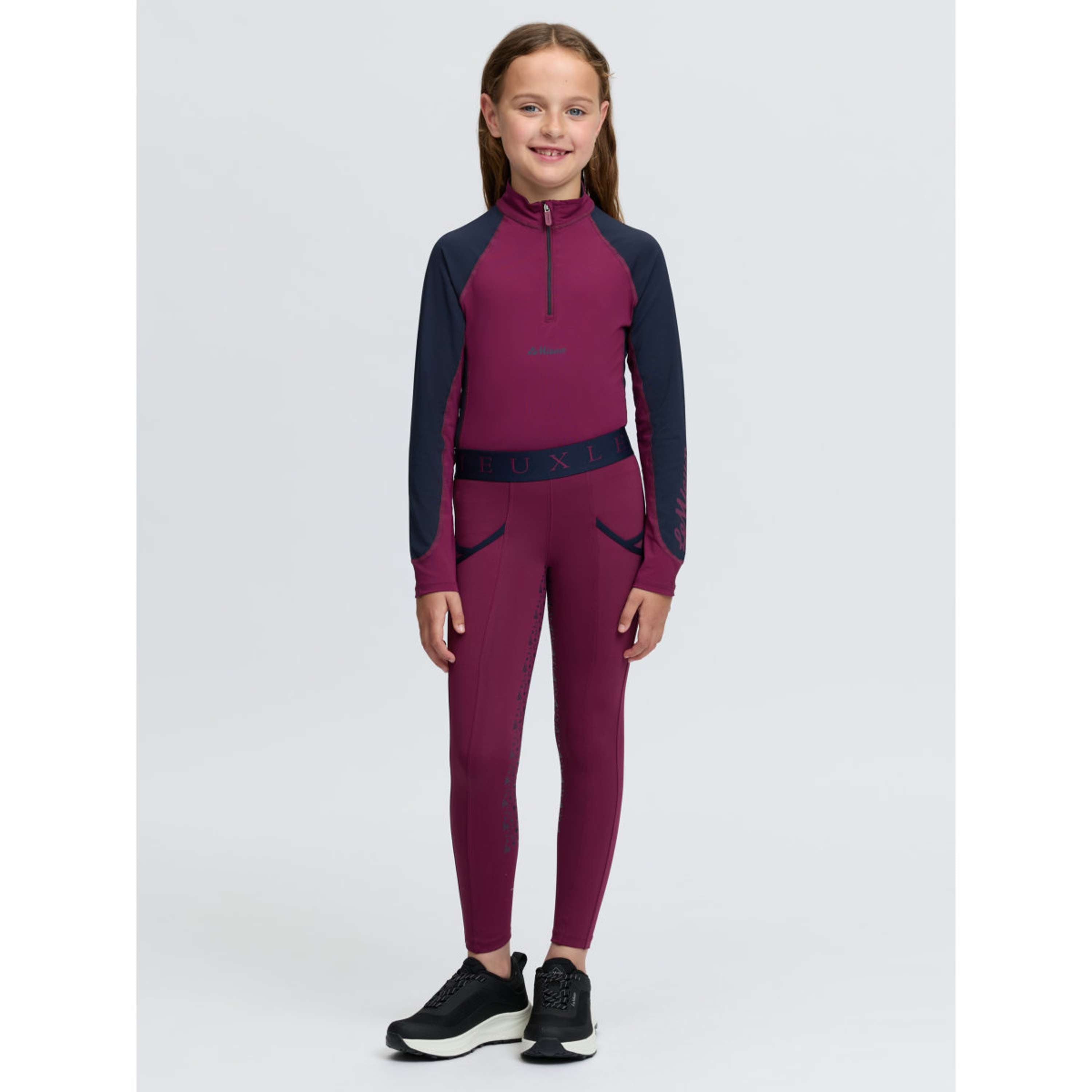 LeMieux Reitleggings Kids Full Grip Blackberry