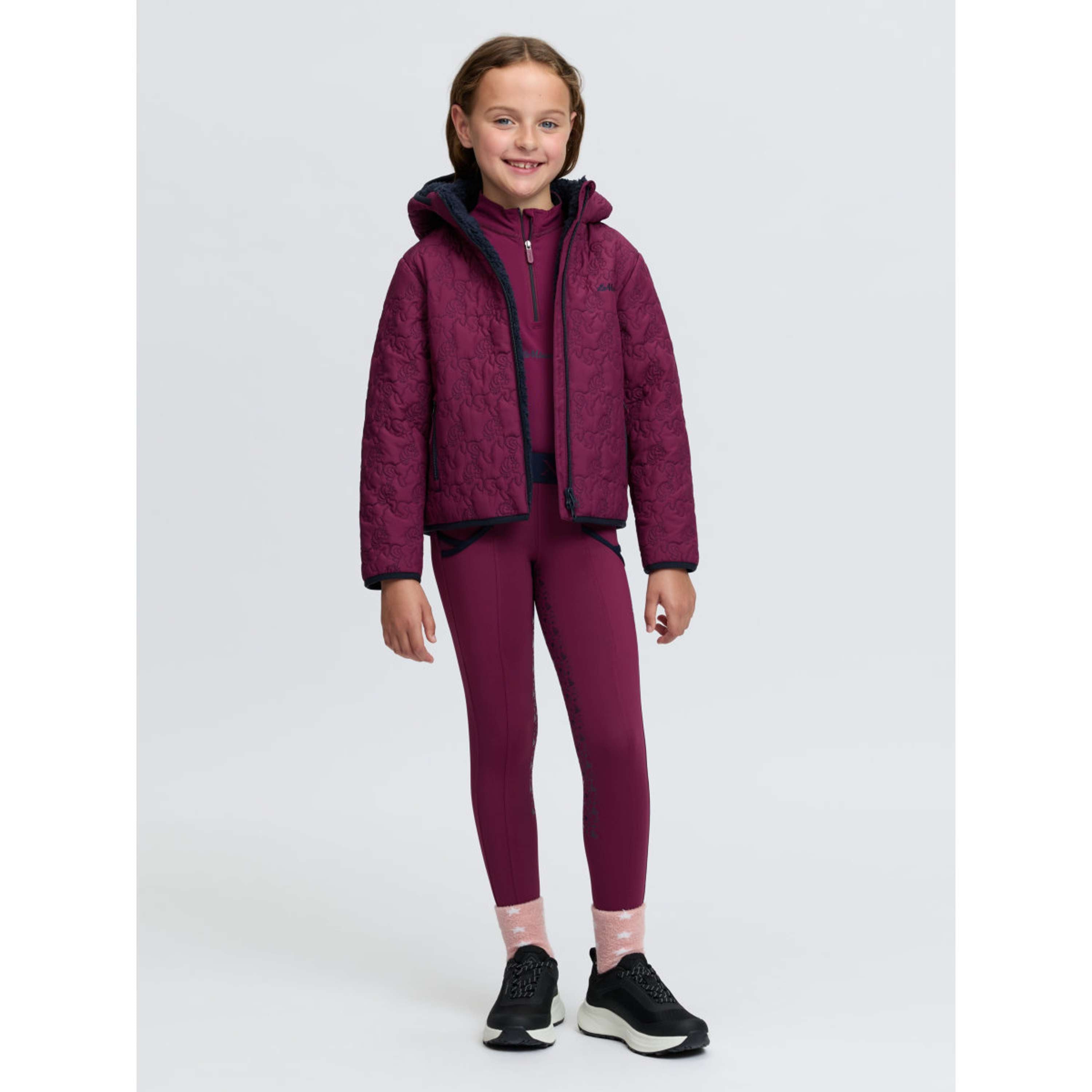 LeMieux Jacke Lola Quilted Kids Blackberry