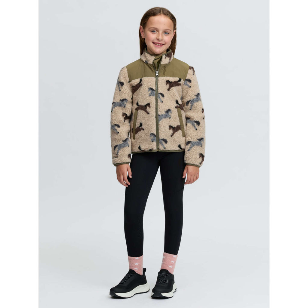 LeMieux Jacke Theo Pony Fleece Kids Willow Green