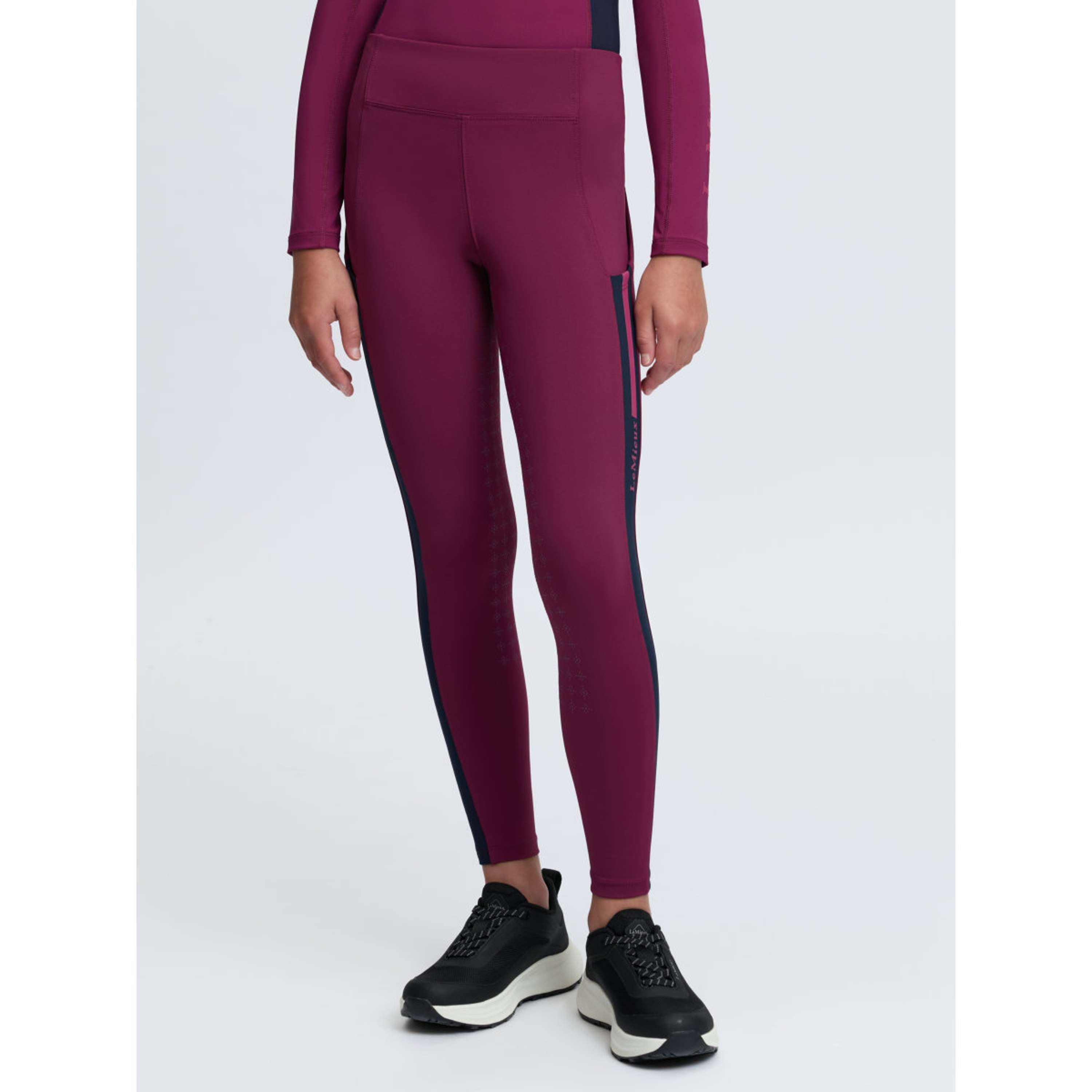 LeMieux Reitleggings Orla Kids Full Grip Blackberry