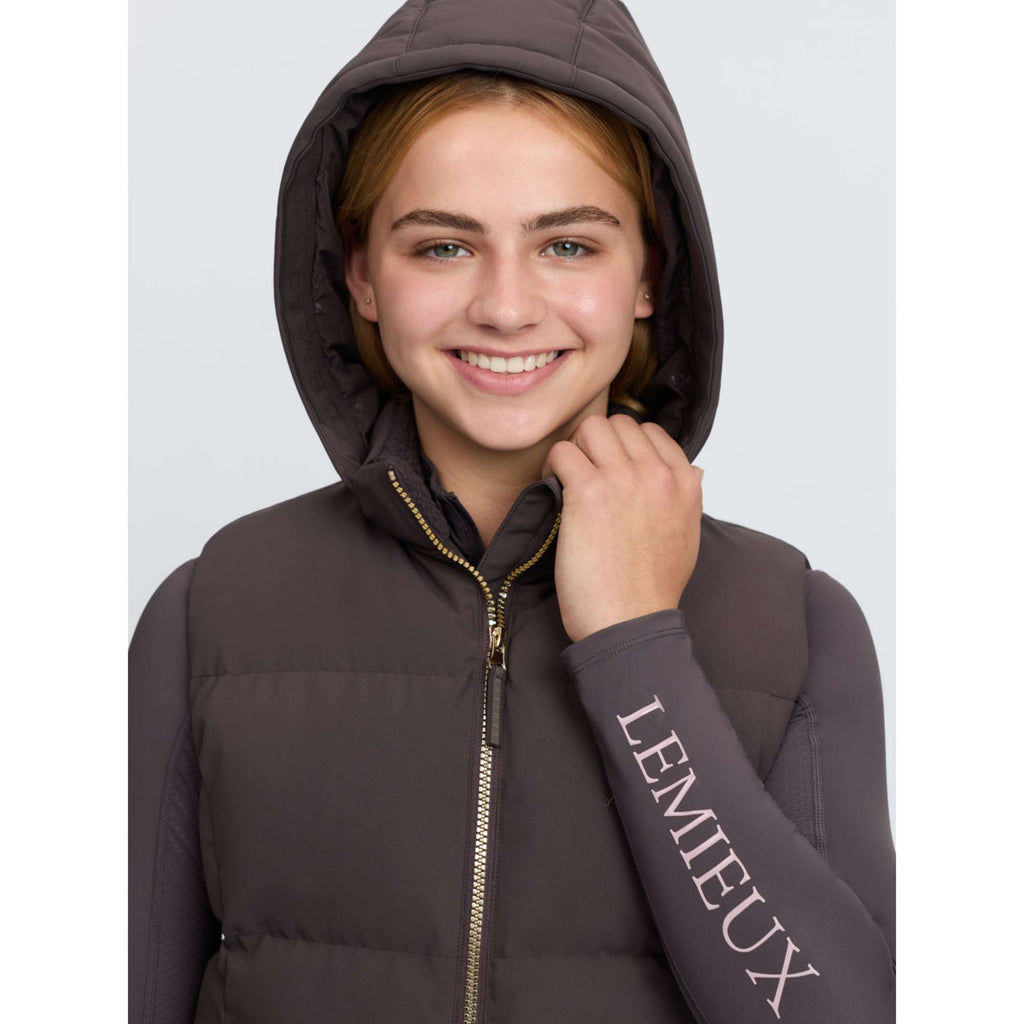 LeMieux Weste Joey Hooded Kids Cocoa