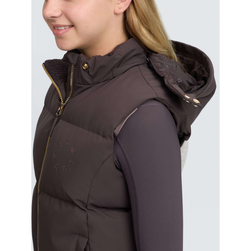 LeMieux Weste Joey Hooded Kids Cocoa