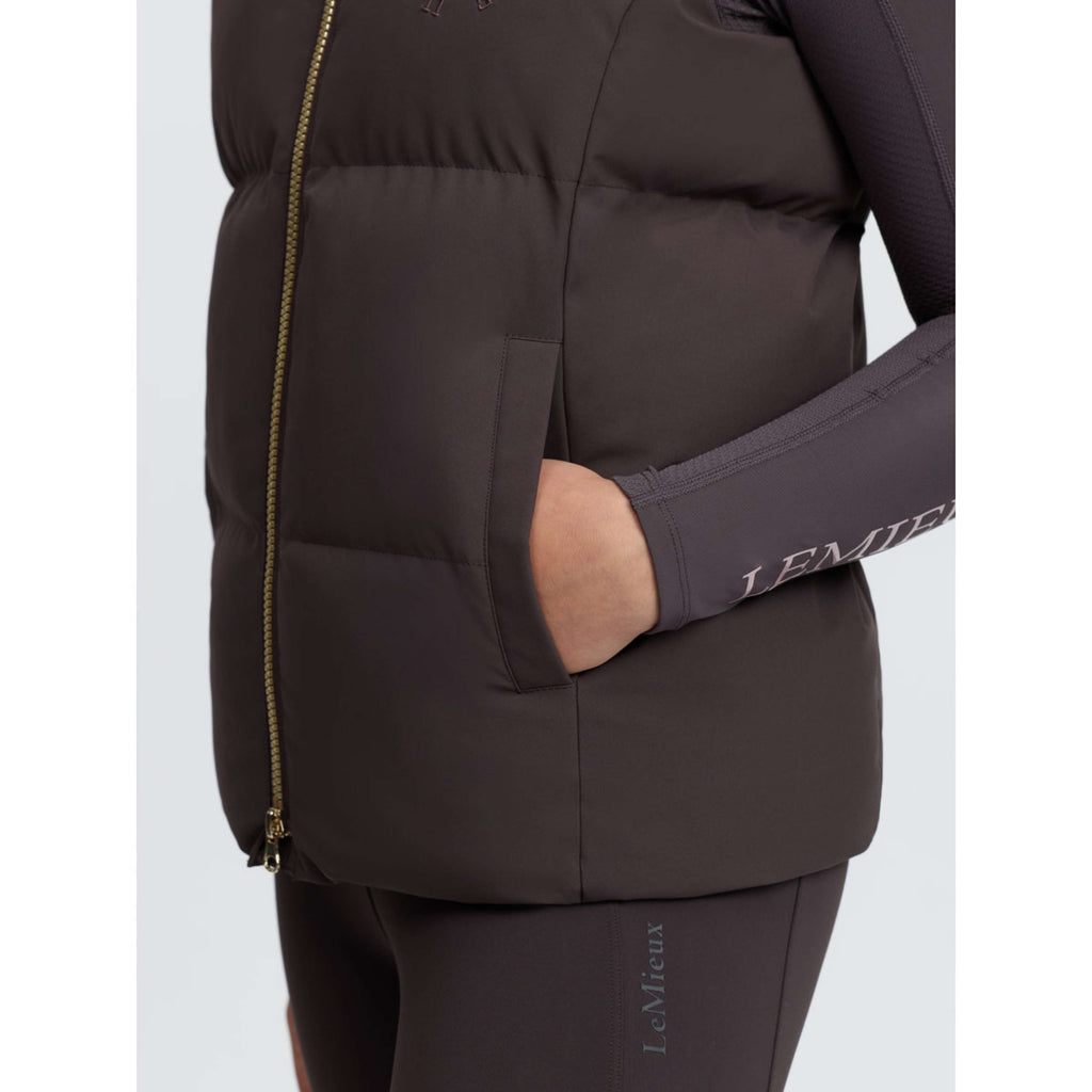 LeMieux Weste Joey Hooded Kids Cocoa