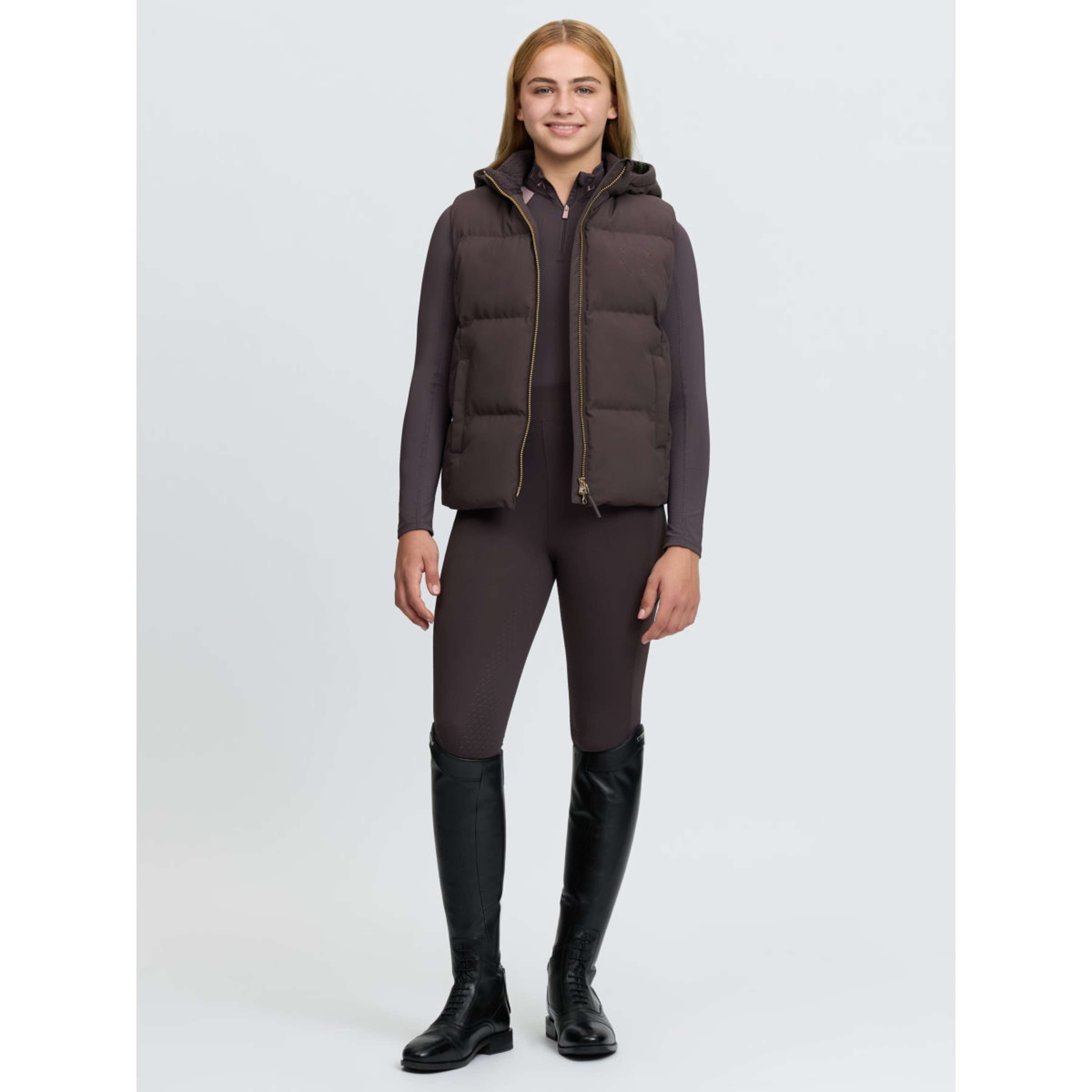 LeMieux Weste Joey Hooded Kids Cocoa