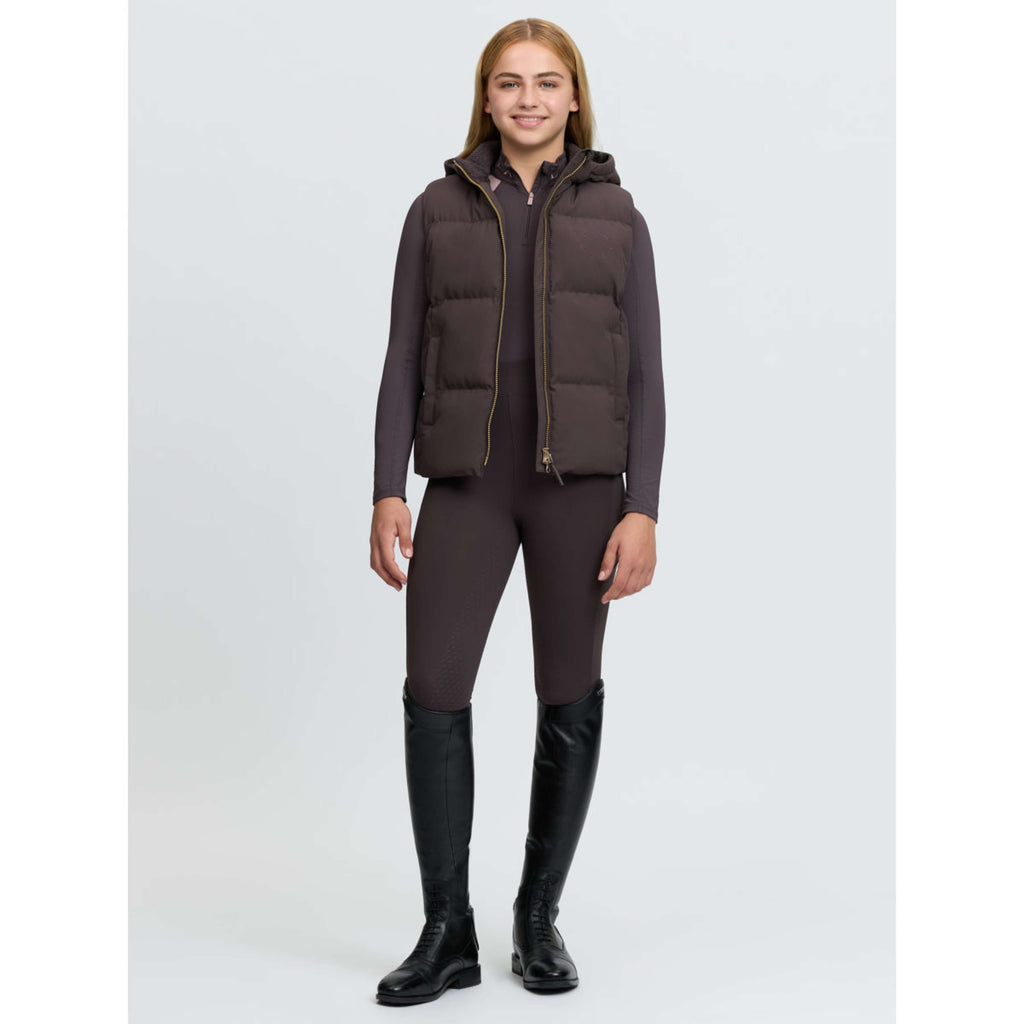 LeMieux Weste Joey Hooded Kids Cocoa
