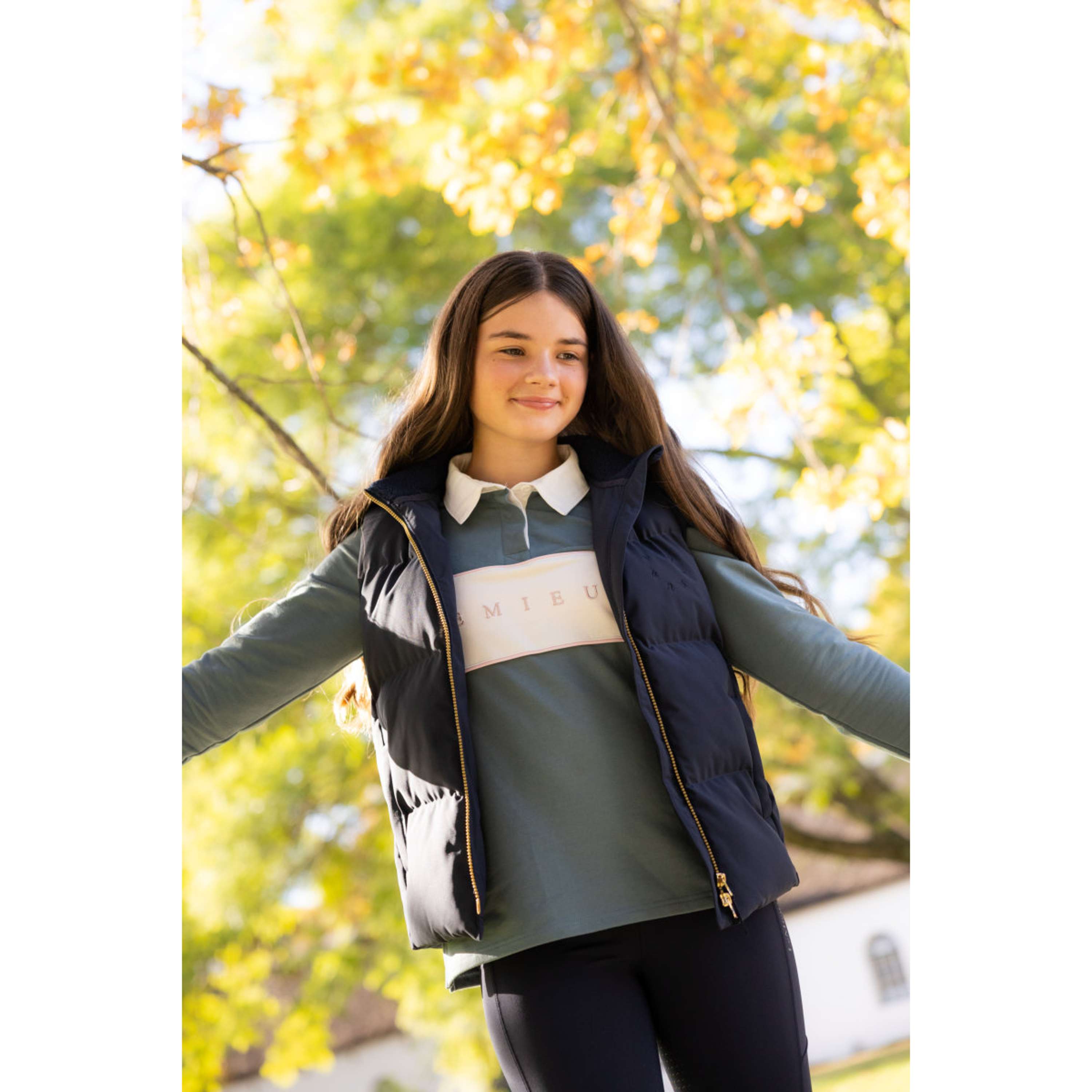 LeMieux Weste Joey Hooded Kids Navy