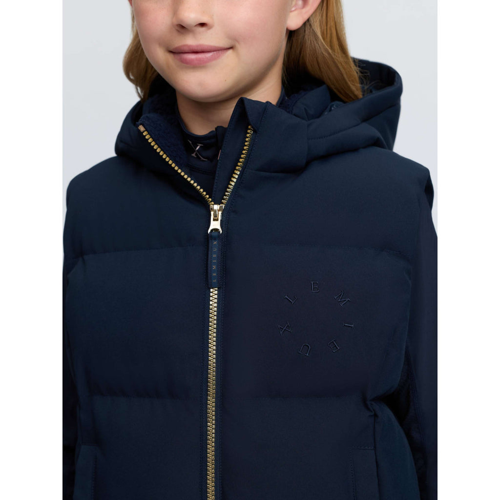 LeMieux Weste Joey Hooded Kids Navy