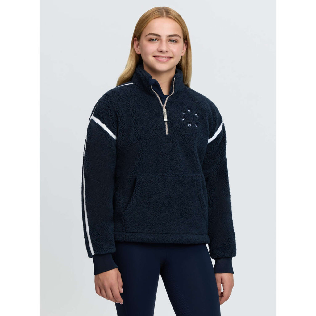 LeMieux Pullover Jody Teddy Fleece Kids Navy