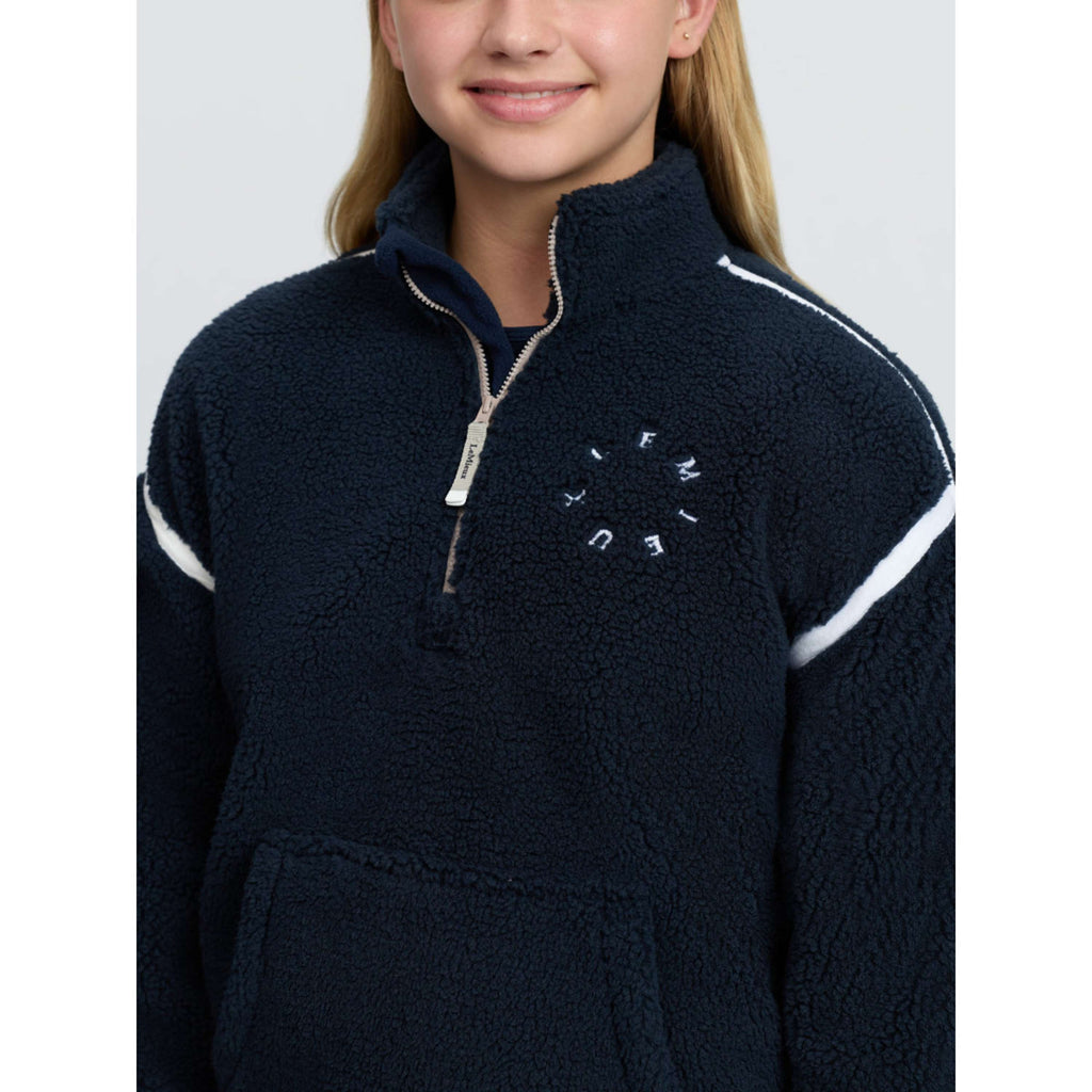 LeMieux Pullover Jody Teddy Fleece Kids Navy