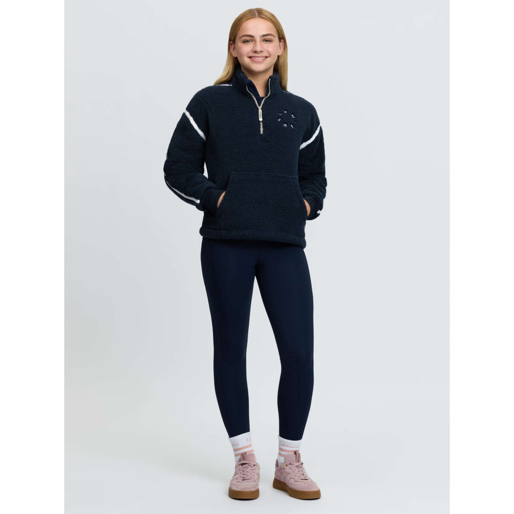LeMieux Pullover Jody Teddy Fleece Kids Navy