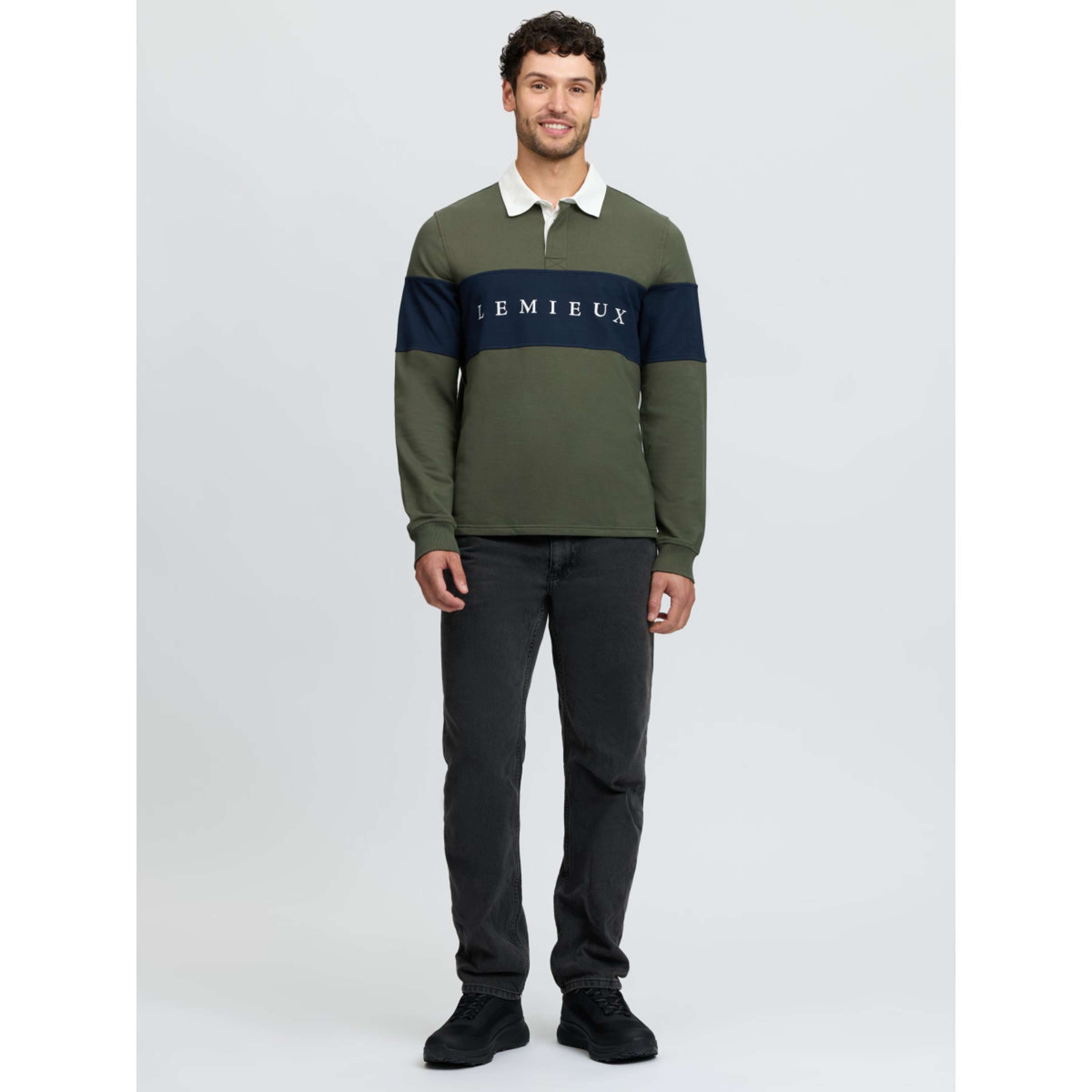 LeMieux Shirt Rugby Herren Olive