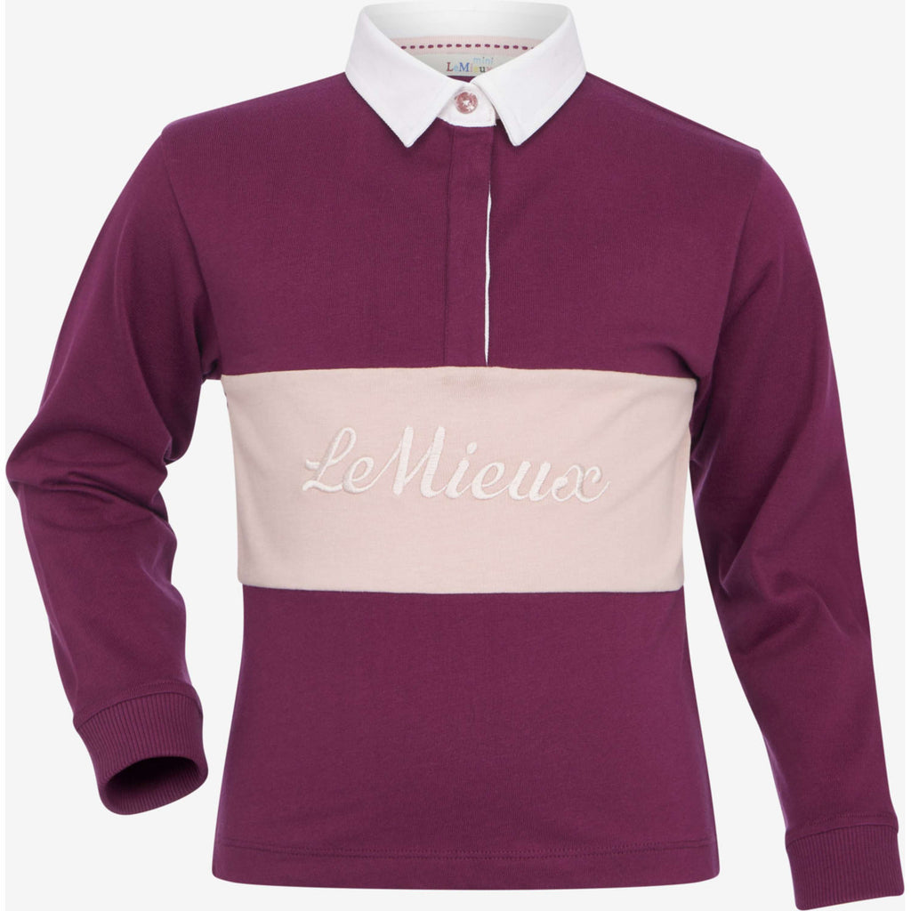 LeMieux Shirt Roman Rugby Kids Blackberry