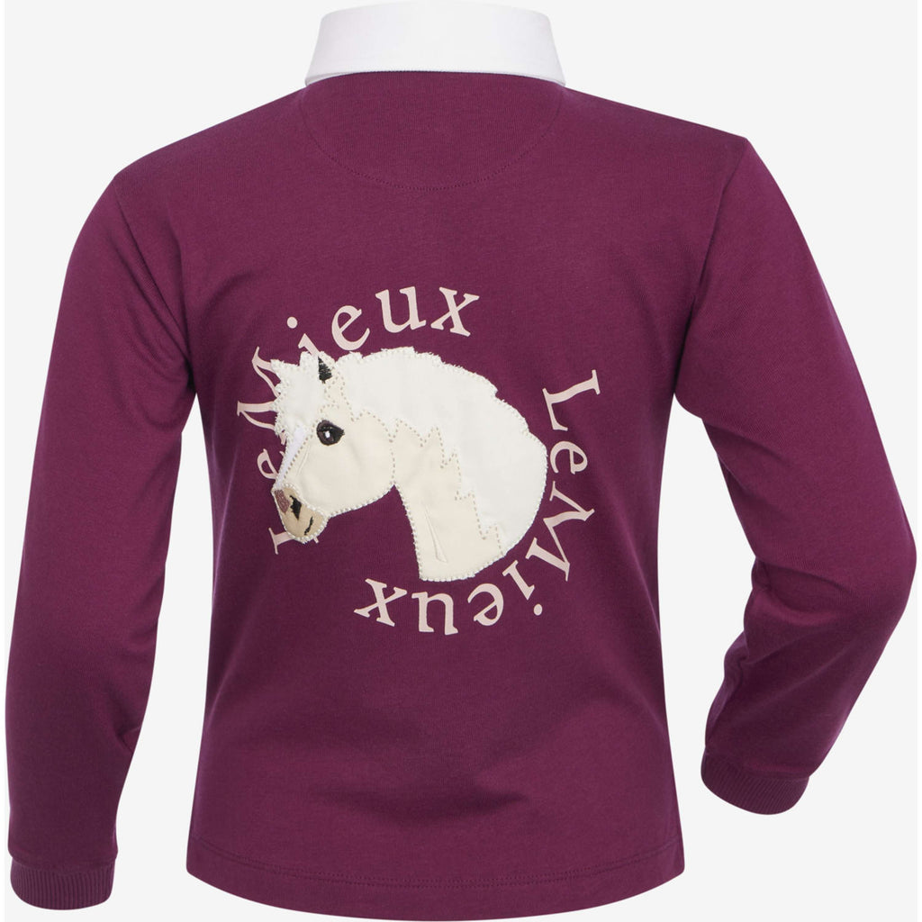 LeMieux Shirt Roman Rugby Kids Blackberry