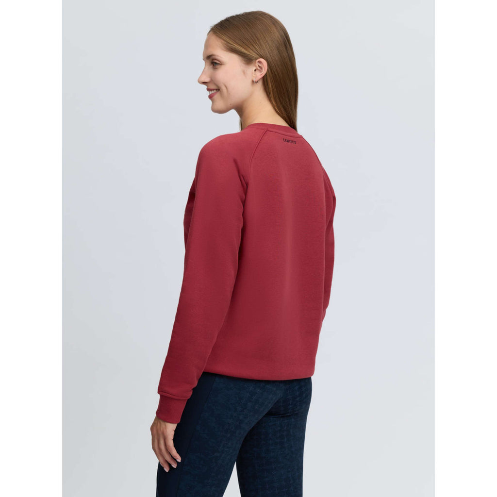 LeMieux Pullover Vida Varsity Crew Neck Russet