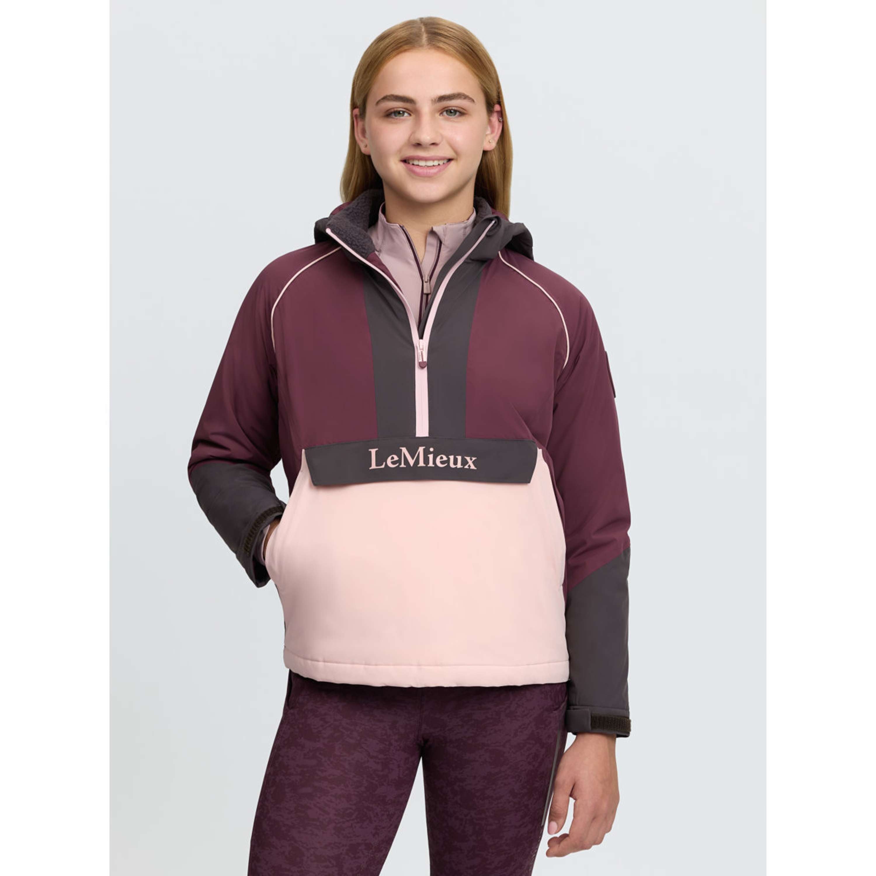 LeMieux Jacke Bailey Waterproof Anorak Kids Bramble