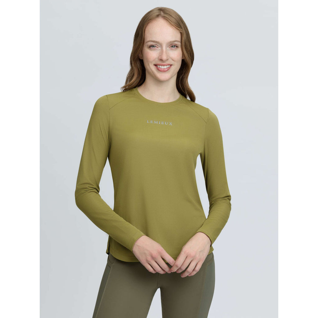 LeMieux Baselayer Sports Tee Lange Ärmel Gooseberry