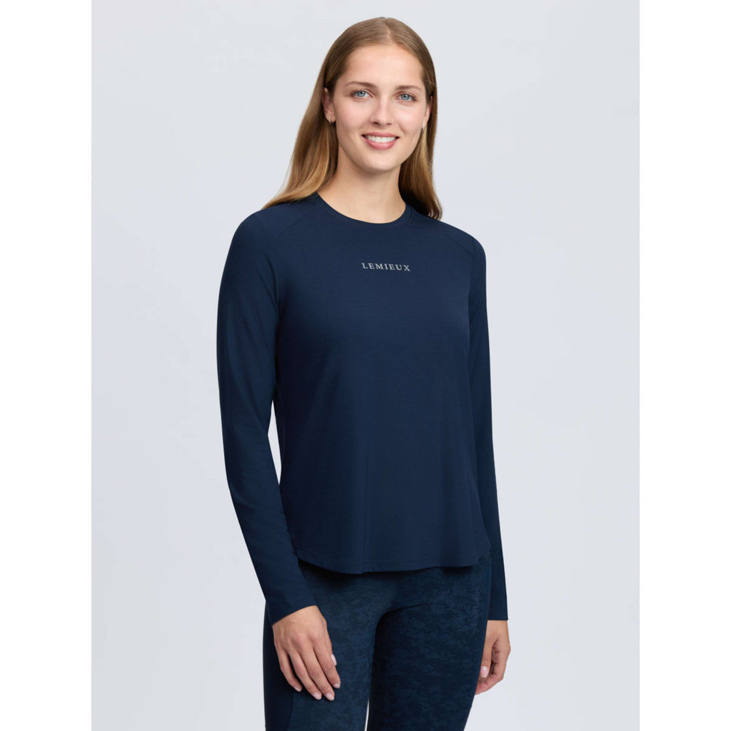 LeMieux Baselayer Sports Tee Lange Ärmel Navy