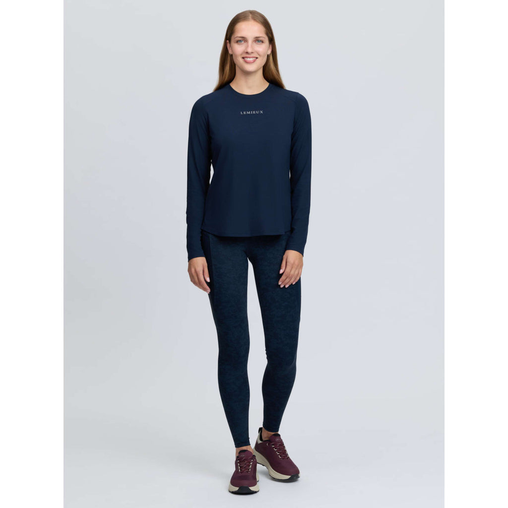 LeMieux Baselayer Sports Tee Lange Ärmel Navy