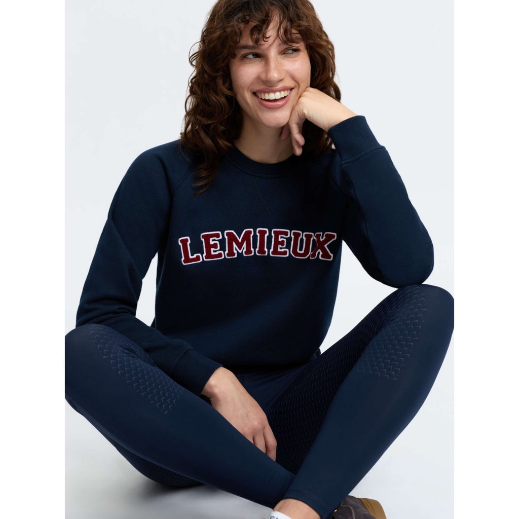 LeMieux Pullover Vida Varsity Crew Neck Navy