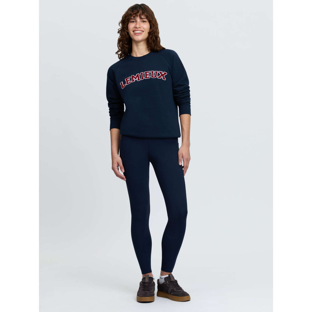 LeMieux Pullover Vida Varsity Crew Neck Navy