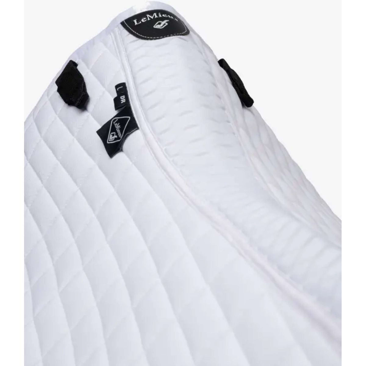 LeMieux Schabracke Self-Cool Square Arctic Dressur Weiß