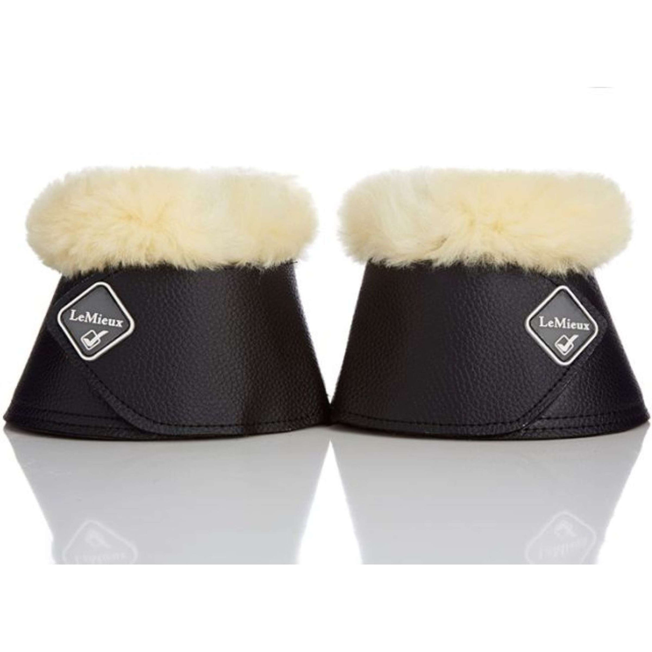 LeMieux Hufglocken WrapRound Lammfell Schwarz/Naturell LeMieux Hufglocken WrapRound Lammfell Schwarz/Naturell