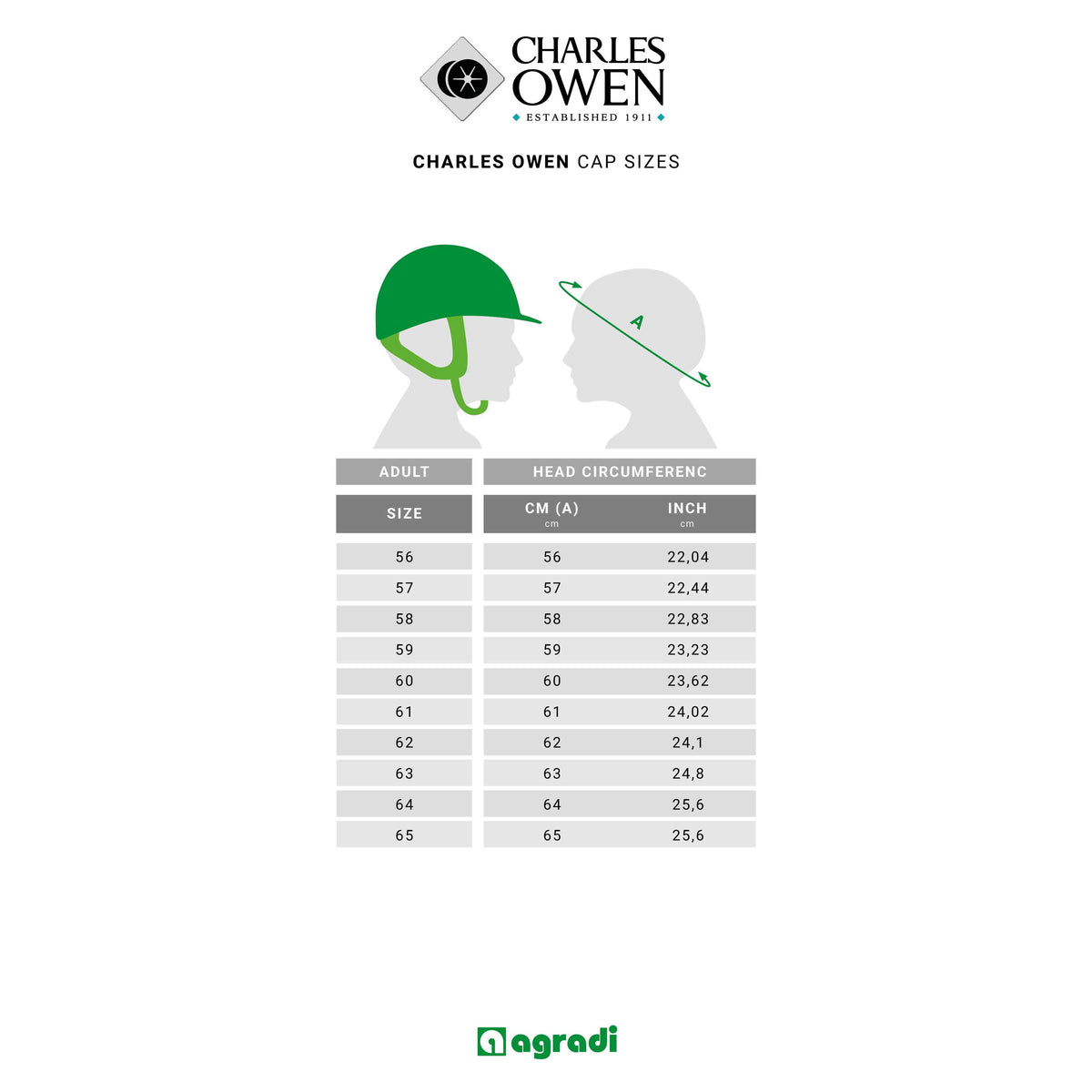 Charles Owen Reithelm YR8 Sparkly Centre Round Schwarz